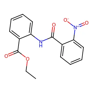 Ethyl 2-[(2-nitrobenzoyl)amino]benzoate structure
