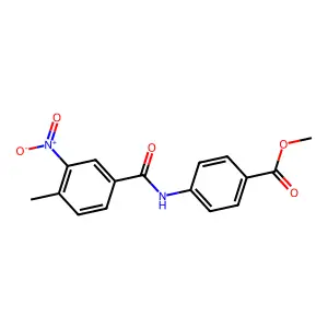 Methyl 4-[(4-methyl-3-nitrobenzoyl)amino]benzoate structure