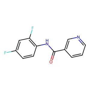 N-(2,4-difluorophenyl)pyridine-3-carboxamide structure