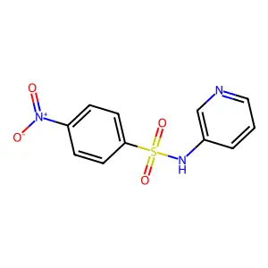 4-nitro-N-(pyridin-3-yl)benzenesulfonamide structure