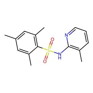 2,4,6-Trimethyl-N-(3-methyl-pyridin-2-yl)-benzenesulfonamide structure
