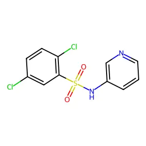 2,5-dichloro-N-pyridin-3-ylbenzenesulfonamide structure