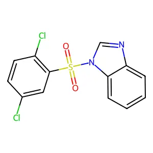 1-((2,5-Dichlorophenyl)sulfonyl)-1H-benzimidazole structure