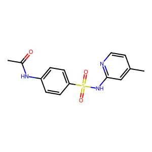 N-[4-[(4-methylpyridin-2-yl)sulfamoyl]phenyl]acetamide structure