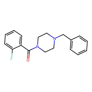 1-Benzyl-4-(2-fluorobenzoyl)piperazine structure
