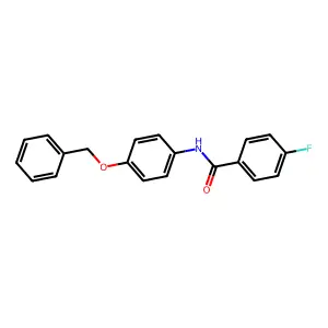 N-[4-(benzyloxy)phenyl]-4-fluorobenzamide structure