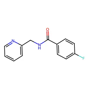 4-fluoro-N-(2-pyridinylmethyl)benzamide structure