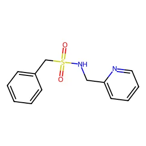 1-phenyl-N-(pyridin-2-ylmethyl)methanesulfonamide structure