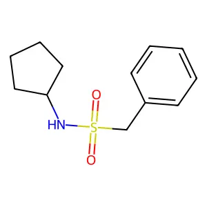N-cyclopentyl-1-phenylmethanesulfonamide structure