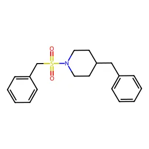 4-Benzyl-1-(benzylsulfonyl)piperidine structure