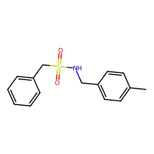 N-(4-methylbenzyl)-1-phenylmethanesulfonamide structure