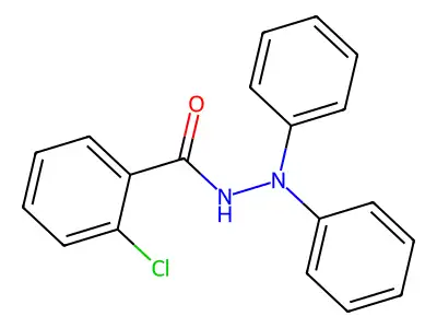 2-chloro-N',N'-diphenylbenzohydrazide structure