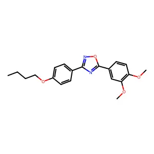 3-(4-Butoxyphenyl)-5-(3,4-dimethoxyphenyl)-1,2,4-oxadiazole structure