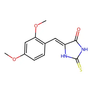 5-(2,4-Dimethoxybenzylidene)-2-thioxo-4-imidazolidinone structure