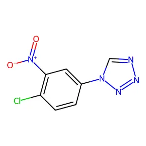 1-(4-chloro-3-nitrophenyl)-1H-1,2,3,4-tetrazole structure