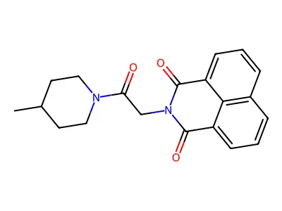 2-[2-(4-Methylpiperidin-1-yl)-2-oxoethyl]benzo[de]isoquinoline-1,3-dione structure