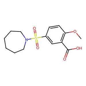 5-(Azepane-1-sulfonyl)-2-methoxybenzoic acid structure