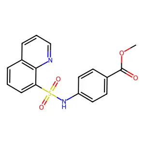 Methyl 4-(quinoline-8-sulfonamido)benzoate structure