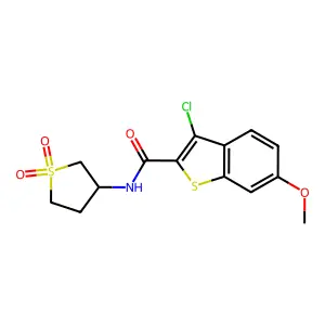 3-chloro-N-(1,1-dioxo-1 structure