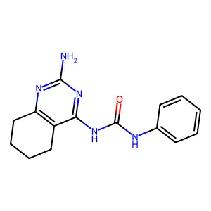 1-(2-Amino-5,6,7,8-tetrahydroquinazolin-4-yl)-3-phenylurea structure
