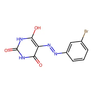 2,4,5,6(1H,3H)-pyrimidinetetrone 5-[(3-bromophenyl)hydrazone] structure