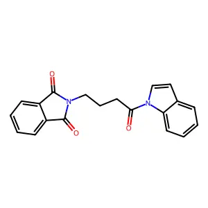2-(4-Indol-1-yl-4-oxobutyl)isoindole-1,3-dione structure