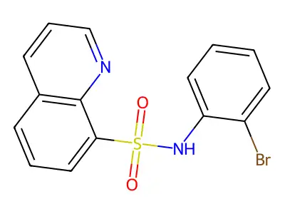 N-(2-bromophenyl)quinoline-8-sulfonamide structure