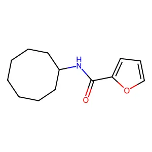 N-cyclooctylfuran-2-carboxamide structure