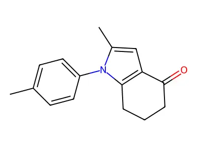 2-Methyl-1-p-tolyl-1,5,6,7-tetrahydro-indol-4-one structure