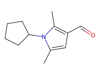 1-Cyclopentyl-2,5-dimethyl-1H-pyrrole-3-carbaldehyde structure