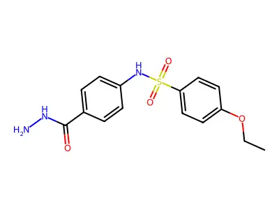 4-ethoxy-N-[4-(hydrazinecarbonyl)phenyl]benzene-1-sulfonamide structure