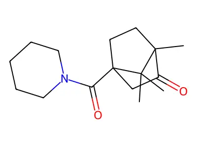 1,7,7-Trimethyl-4-(piperidine-1-carbonyl)bicyclo[2.2.1]heptan-2-one structure
