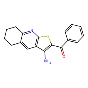 (3-Amino-5,6,7,8-tetrahydrothieno(2,3-B)quinolin-2-YL)(phenyl)methanone structure