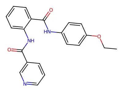 N-{2-[(4-ethoxyphenyl)carbamoyl]phenyl}pyridine-3-carboxamide structure