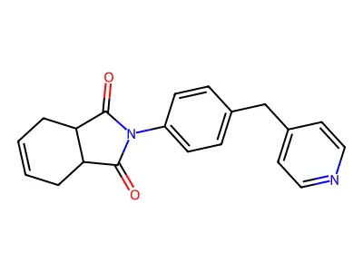 2-[4-(Pyridin-4-ylmethyl)phenyl]-3a,4,7,7a-tetrahydroisoindole-1,3-dione structure