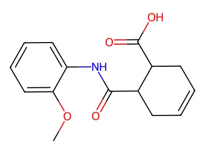 6-[(2-Methoxyphenyl)carbamoyl]cyclohex-3-ene-1-carboxylic acid structure