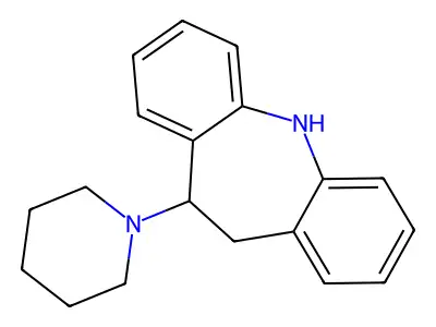 5-piperidin-1-yl-6,11-dihydro-5H-benzo[b][1]benzazepine structure