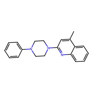 4-Methyl-2-(4-phenylpiperazin-1-yl)quinoline structure