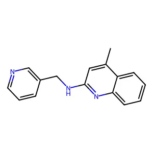 4-甲基-N-(吡啶-3-基甲基)喹啉-2-胺 structure