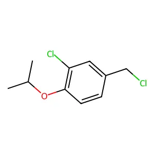 2-Chloro-4-(chloromethyl)-1-(1-methylethoxy)benzene structure