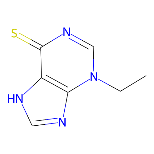 3-Ethyl-3H-purine-6(7H)-thione structure