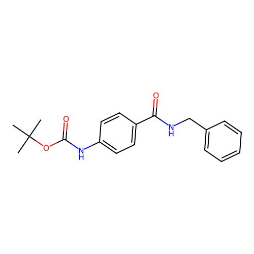 Tert-butyl (4-(benzylcarbamoyl)phenyl)carbamate structure