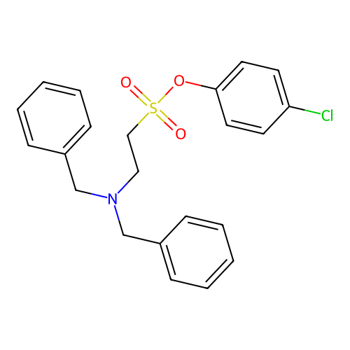 4-氯苯基2-(二苄氨基)乙磺酸酯 structure