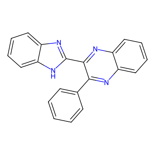 2-(1H-benzimidazol-2-yl)-3-phenylquinoxaline structure