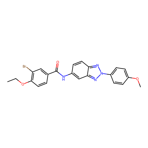 3-bromo-4-ethoxy-N-[2-(4-methoxyphenyl)-2H-benzotriazol-5-yl]benzamide structure