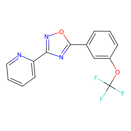 3-(Pyridin-2-yl)-5-[3-(trifluoromethoxy)phenyl]-1,2,4-oxadiazole structure