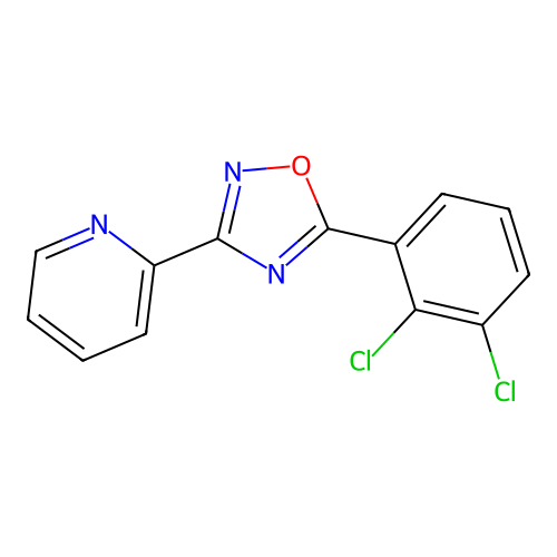 3-(Pyridin-2-yl)-5-(2,3-dichlorophenyl)-1,2,4-oxadiazole structure