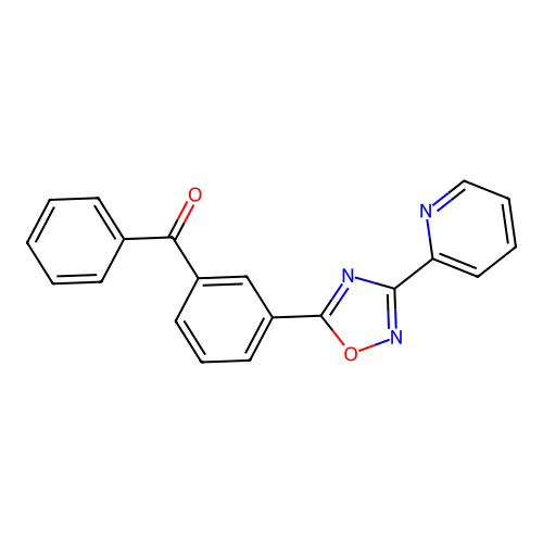 3-(Pyridin-2-yl)-5-(3-benzoylphenyl)-1,2,4-oxadiazole structure