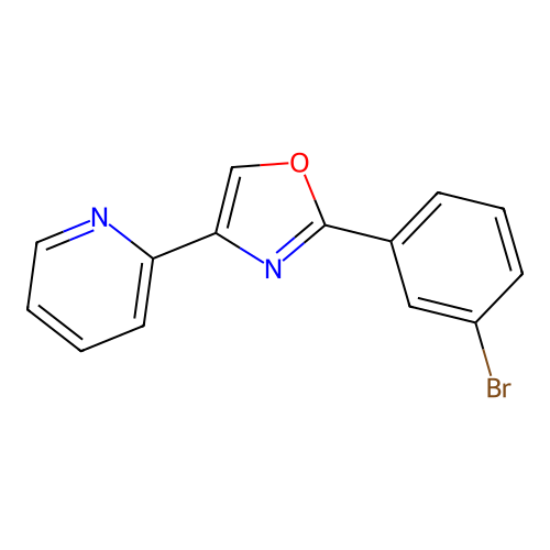 2-(3-Bromophenyl)-4-(pyridin-2-yl)-1,3-oxazole structure