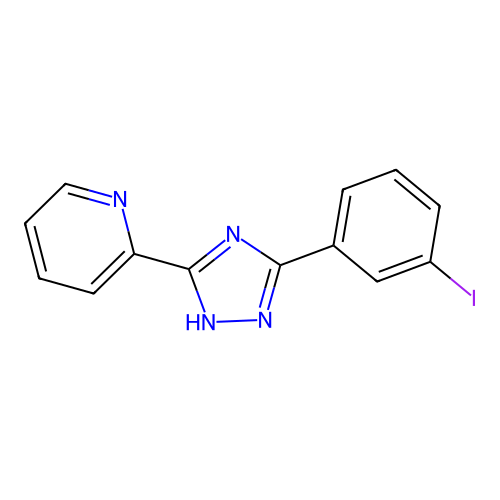 3-(Pyridin-2-yl)-5-(3-iodophenyl)-1,2,4-triazole structure